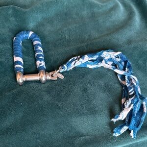 Blue Wrapped Carabiner-Bag Charm